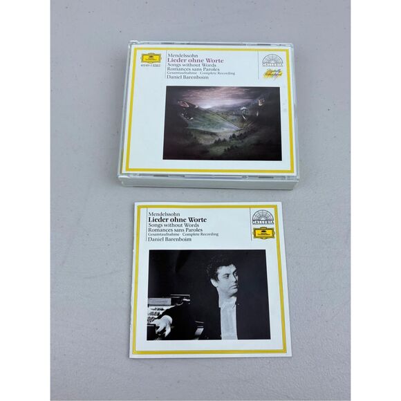 Vintage Mendelssohn Lieder ohne Worte Songs without Words Barenboim DGG 2 CD Set - Picture 1 of 6